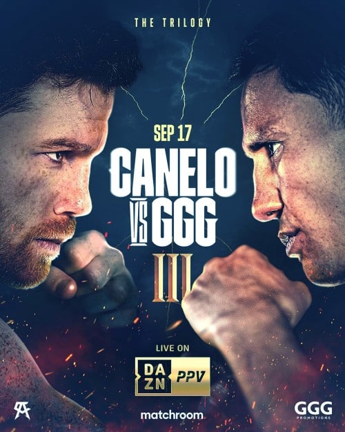 September 17 the next Canelo fight against Gennady Golovkin will take place