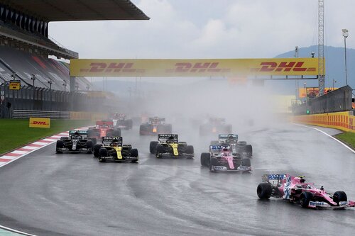 This is a photo of an F1 race taking place at the Canada Grand Prix