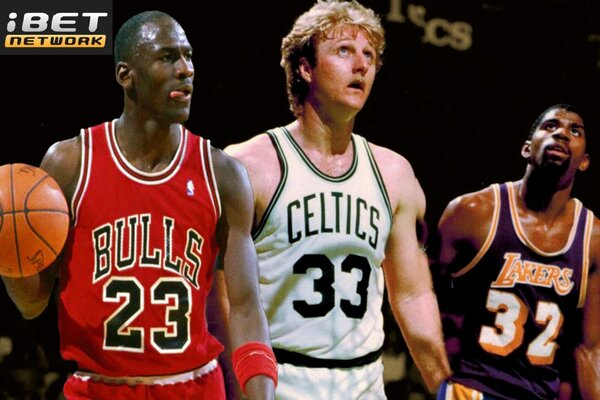 this is a picture of Jordan and Larry bird for the article top 10 nba players of all time