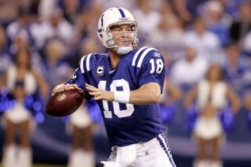 This is a picture of Peyton Manning for the top 10 NFL players of all time