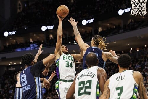 This is a picture of Milwaukee Bucks vs Memphis Grizzlies for the NBA article preview