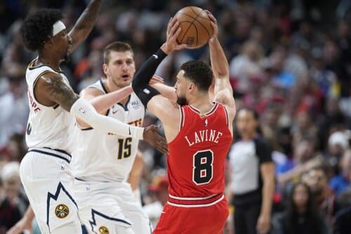 This is a picture of the Denver Nuggets vs Chicago Bulls for the NBA picks article 