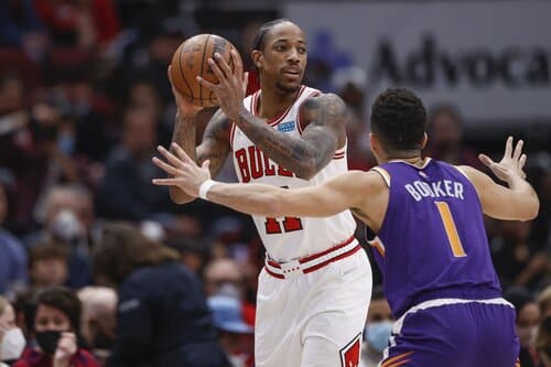 This is a picture of the Chicago Bulls vs Phoenix Suns for the NBA Picks article 