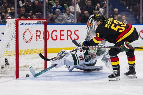 This is a picture of the Vancouver Canucks vs Minnesota Wild for the NHL Picks article preview