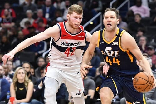 This is a picture of the Washington Wizards vs Utah Jazz for the NBA picks article 