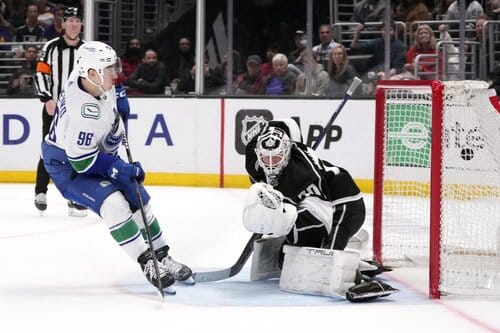 This is a picture of the Los Angeles Kings vs Vancouver Canucks for the NHL Picks article