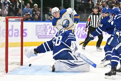 This is a picture of the Buffalo Sabres vs Toronto Maple Leafs for the NHL Picks article preview