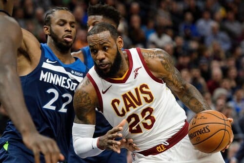 This is a picture of the Minnesota Timberwolves vs Cleveland Cavaliers for the NBA Picks article 