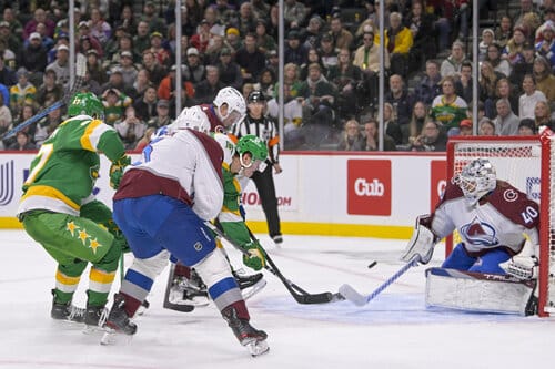 This is a picture of the Minnesota Wild vs Colorado Avalanche for the NHL Picks article preview