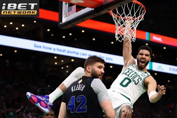 This is a picture of the Dallas Mavericks vs Boston Celtics for the NBA Finals game 4 article preview