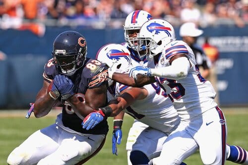 This is a picture of the Bills against the Bears for the NFL Preseason Picks Week 1 article 