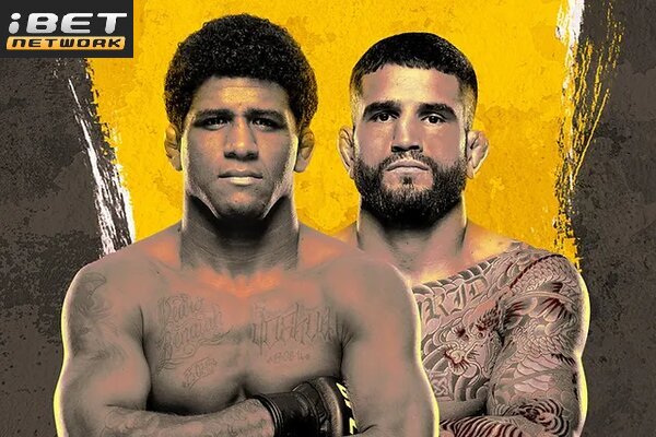 This is a picture of Gilbert Burns vs Sean Brady for the UFC Fight Night Picks article