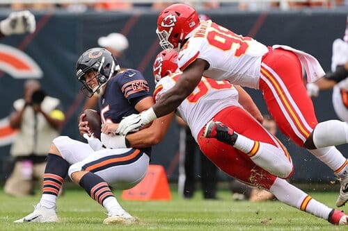 This is a picture of the Chiefs against the Bears for the NFL Preseason Picks week 3 article preview