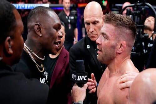 This is a another picture of Dricus Du Plessis vs Israel Adesanya for the UFC 305 article preview