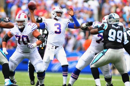 This is a picture of the Panthers against the Bills for the NFL Preseason Picks Week 3 article preview