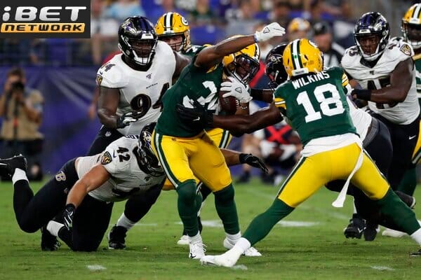 This is a picture of the Baltimore Ravens vs Green Bay Packe for the NFL Preseason Picks week 3 article