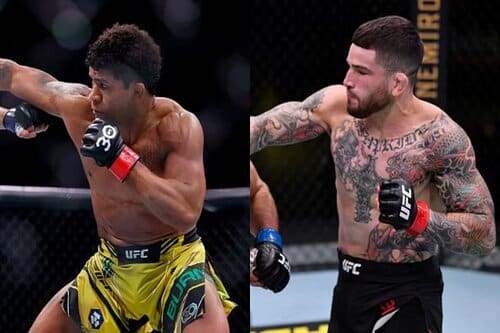 This is a picture of the Gilbert Burns vs Sean Brady for the UFC Fight night picks article preview