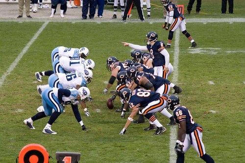 This is a picture of the Bears against the Titans for the NFL Picks week 1 article preview