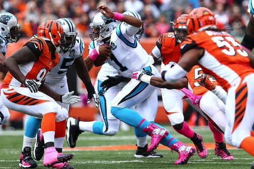 This is a picture of the Bengals against the Panthers for the NFL Picks week 4 article preview