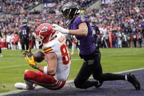 This is a picture of the Chiefs against the Ravens for the NFL week 1 article preview