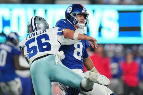 This is a picture of the Giants against the Cowboys for the NFL Picks week 4 article preview