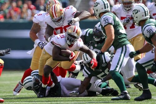 This is a picture of the Jets against the 49ers for the NFL Picks week 1 article preview