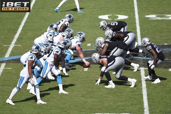 This is a picture of the Carolina Panthers vs Las Vegas Raiders for the NFL Picks week 3 article preview