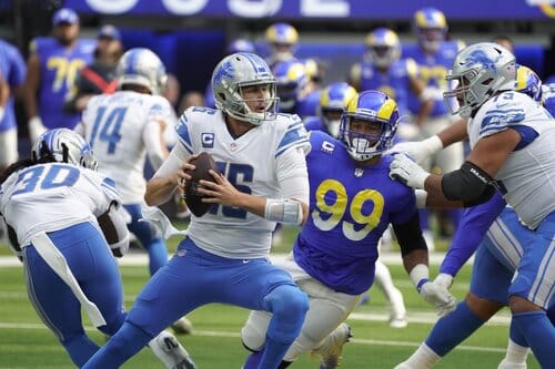 This is a picture of the Rams against the Lions for the NFL Picks week 1 article preview