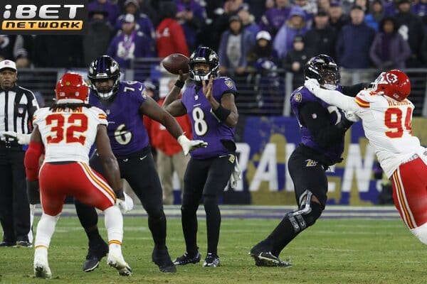 This is a picture of the Ravens against the Chiefs for the NFL Season Week 1 article