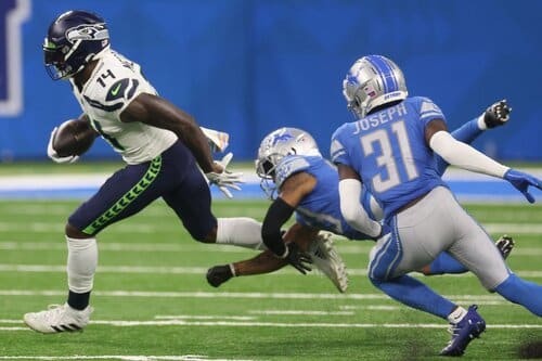 This is a picture of the Lions against the Seahawks for the NFL Picks week 4 article 